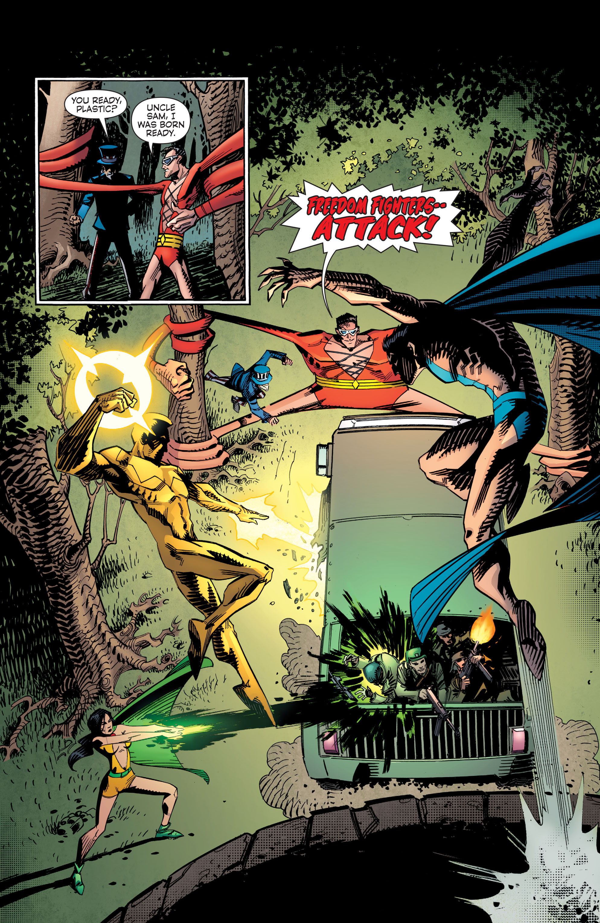 Read online Convergence Plastic Man and the Freedom Fighters comic -  Issue #1 - 10