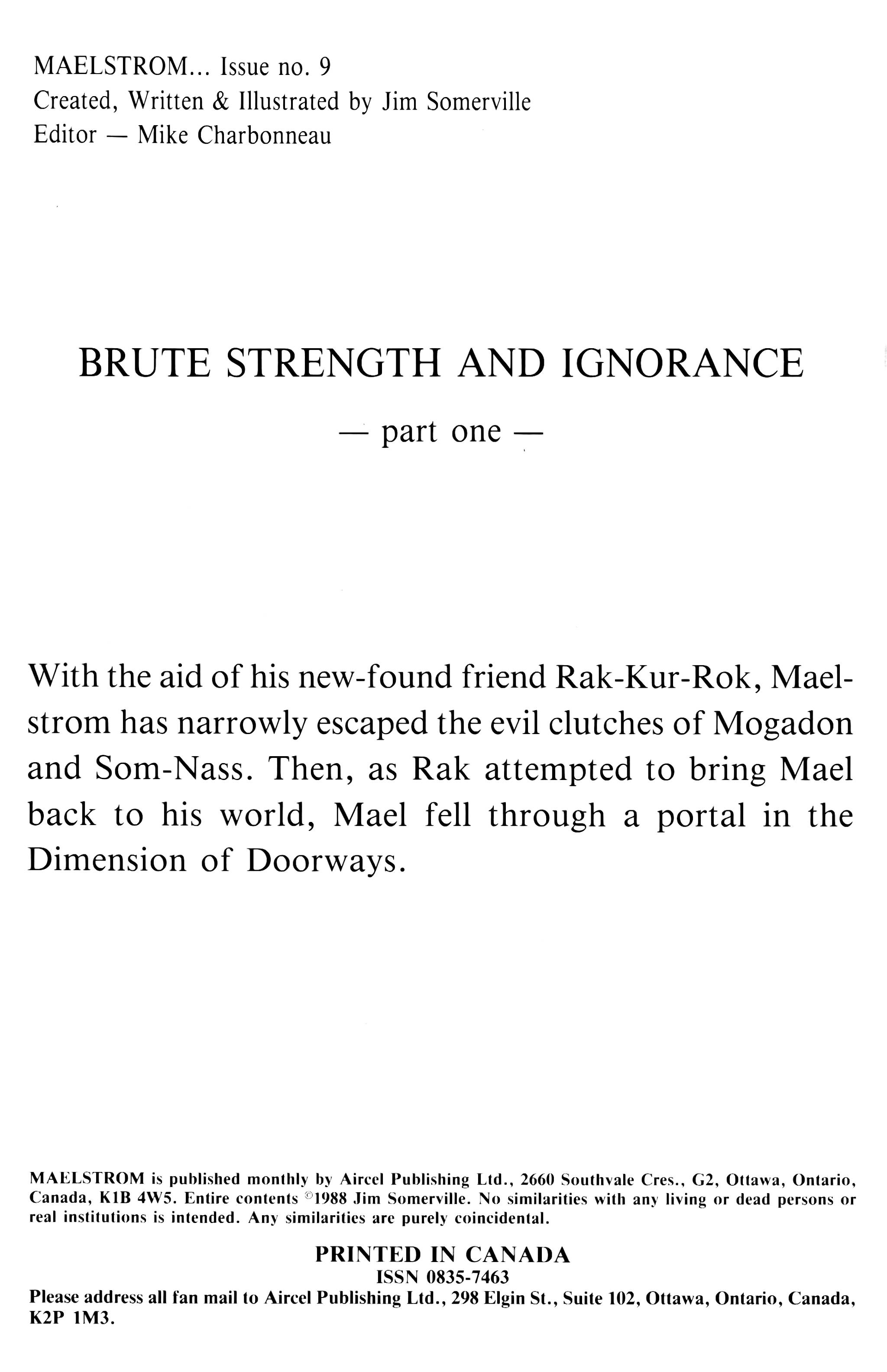 Read online Maelstrom comic -  Issue #9 - 2