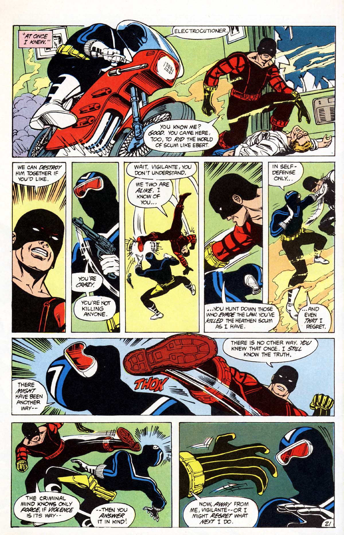 Read online Vigilante (1983) comic -  Issue #8 - 22