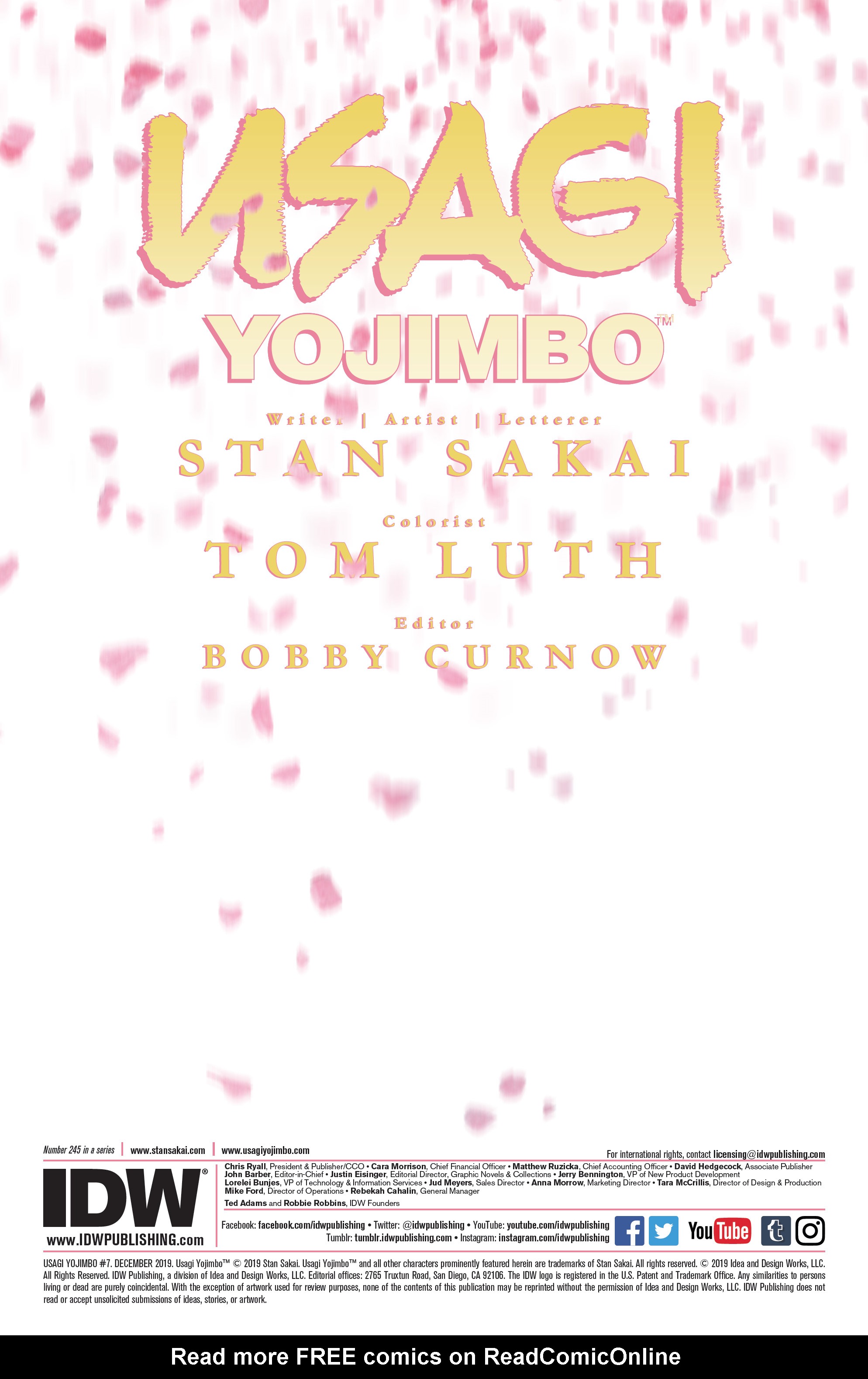 Read online Usagi Yojimbo (2019) comic -  Issue #7 - 2