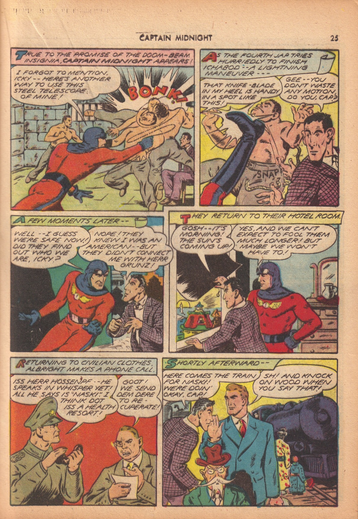 Read online Captain Midnight (1942) comic -  Issue #10 - 25