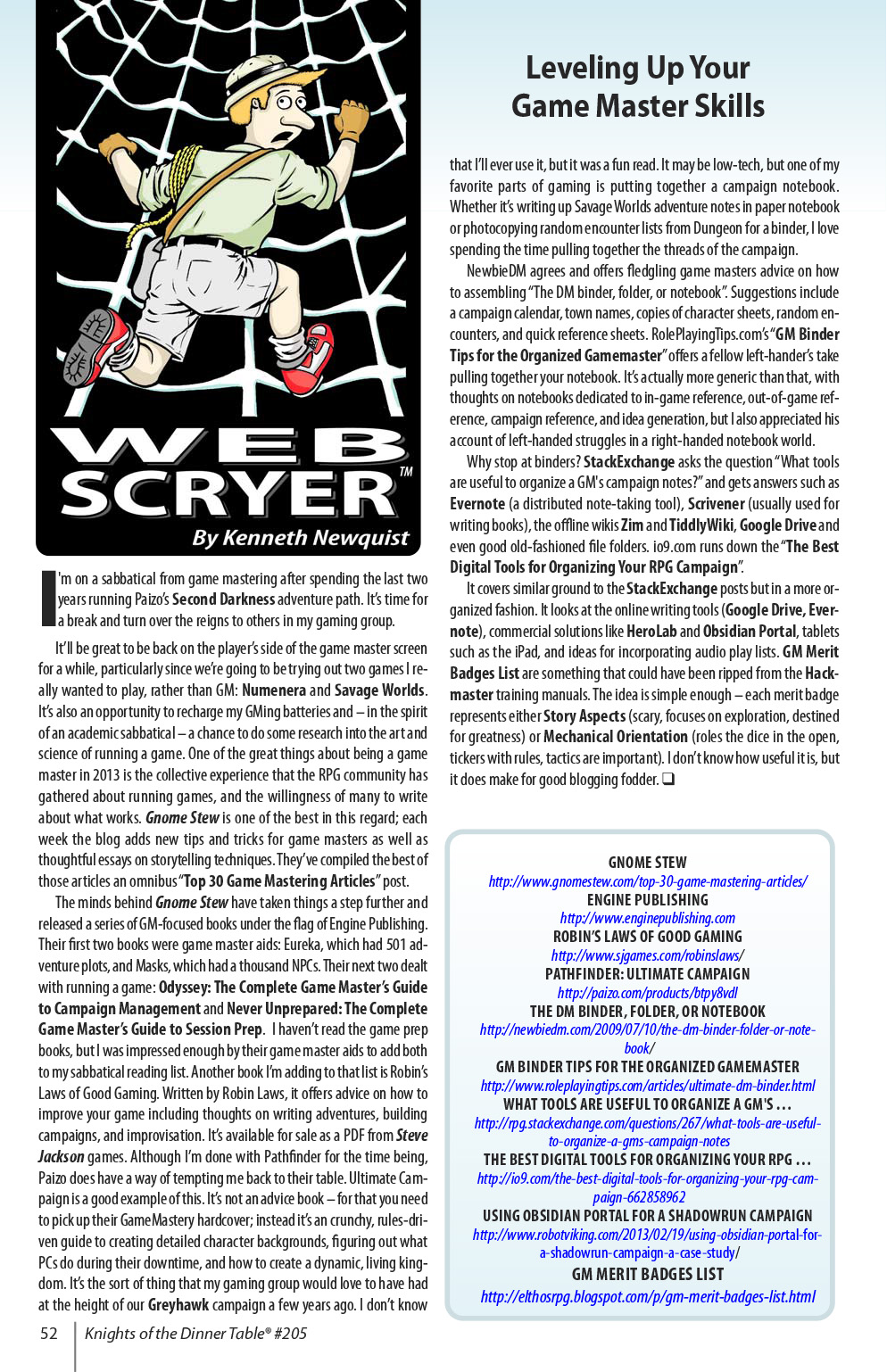 Read online Knights of the Dinner Table comic -  Issue #205 - 54