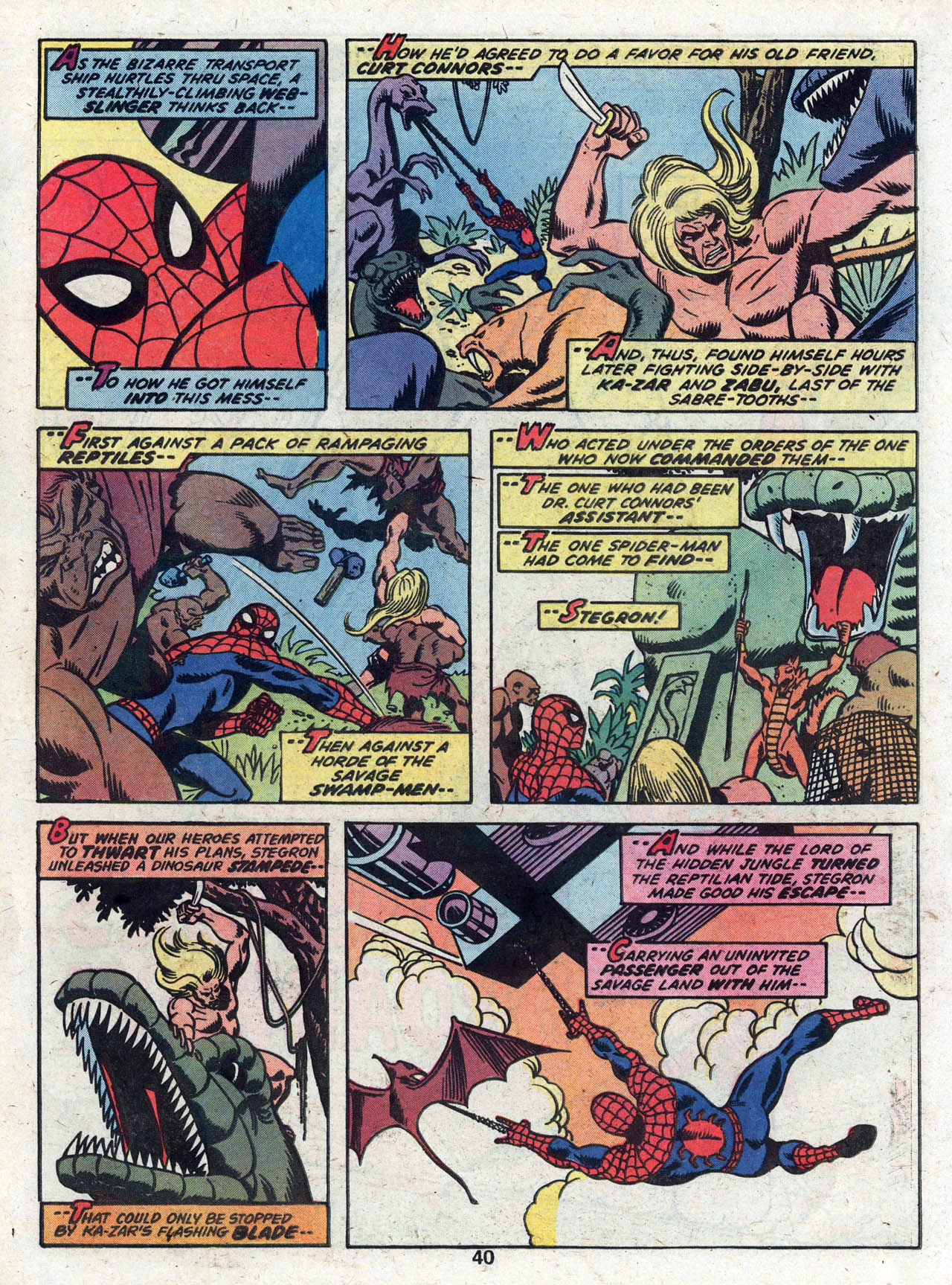 Read online Marvel Treasury Edition comic -  Issue #22 - 40