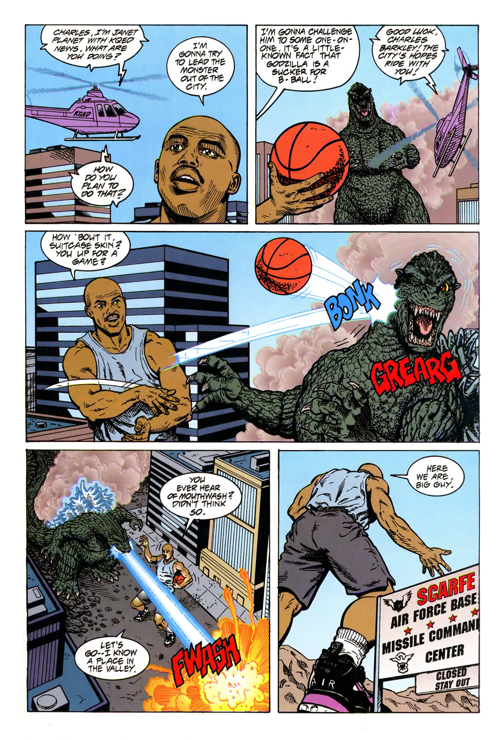 Read online Godzilla vs. Barkley comic -  Issue # Full - 19