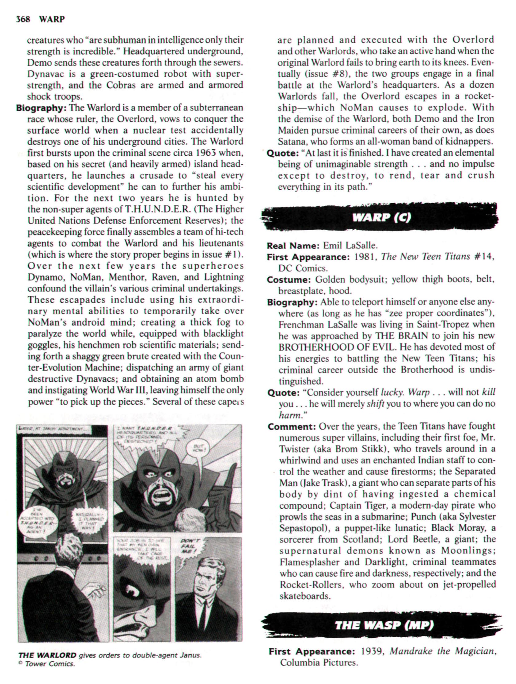 Read online The Encyclopedia of Super Villains comic -  Issue # TPB (Part 2) - 159