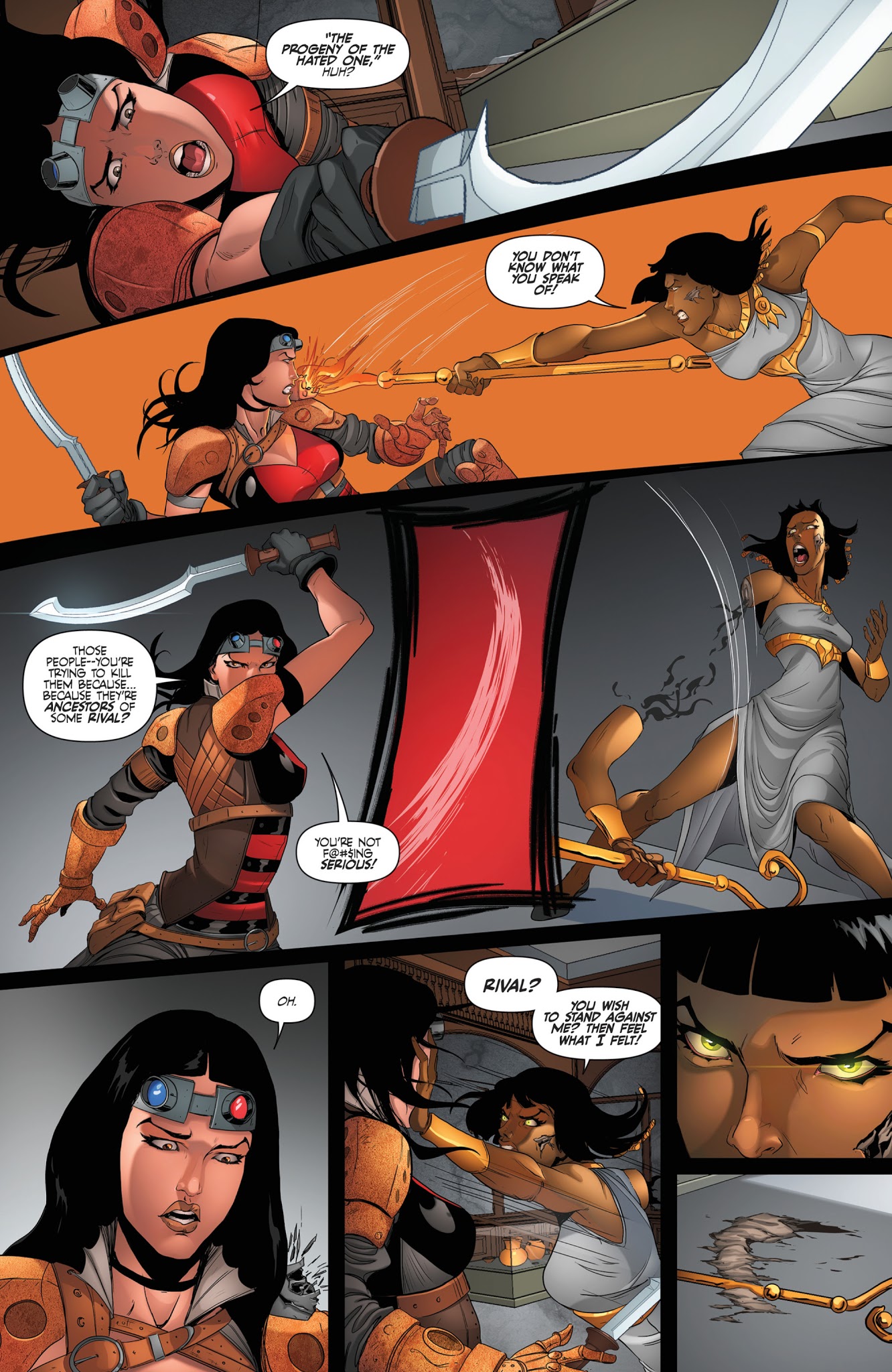 Read online Van Helsing vs The Mummy of Amun-Ra comic -  Issue #6 - 16