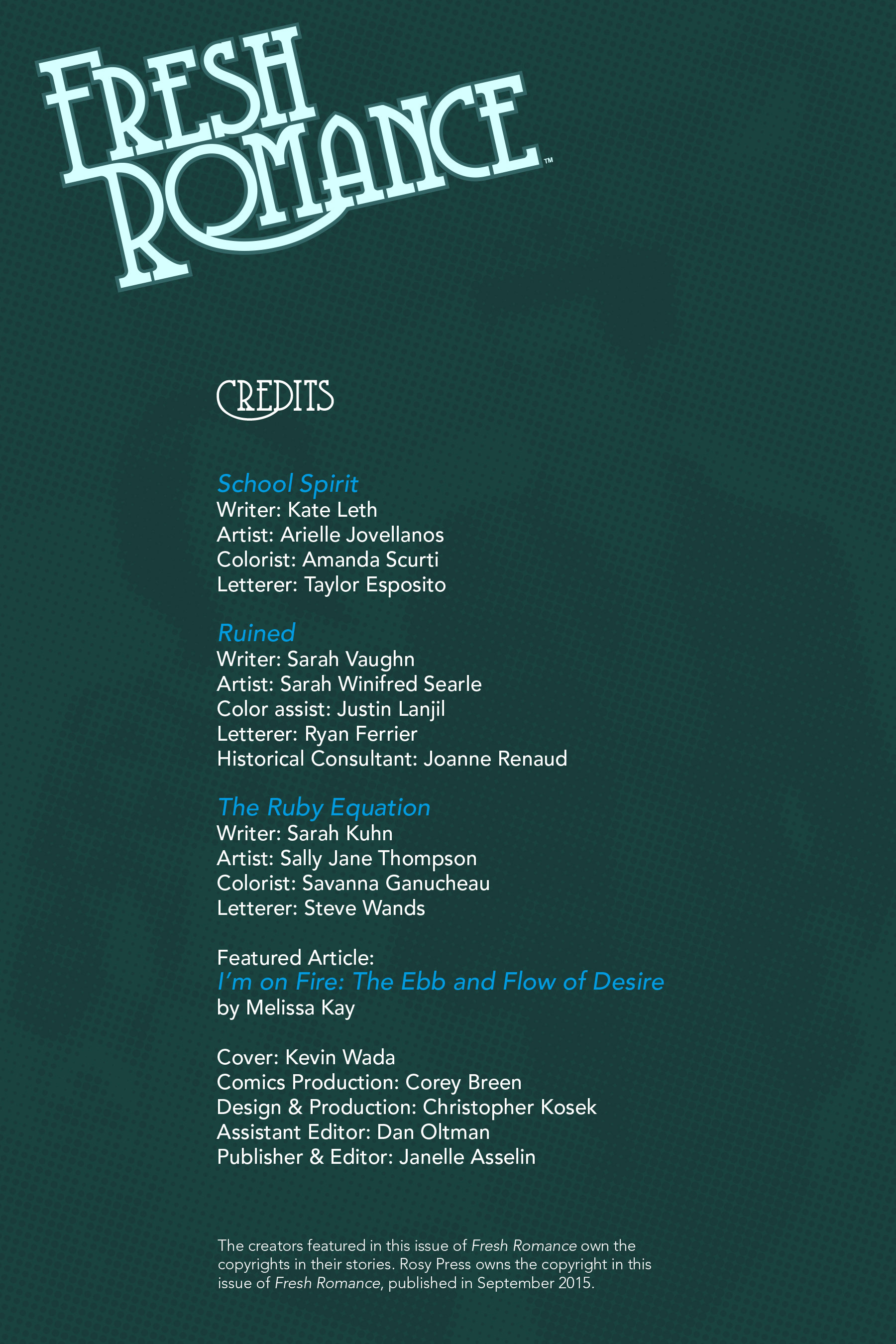 Read online Fresh Romance comic -  Issue #5 - 3