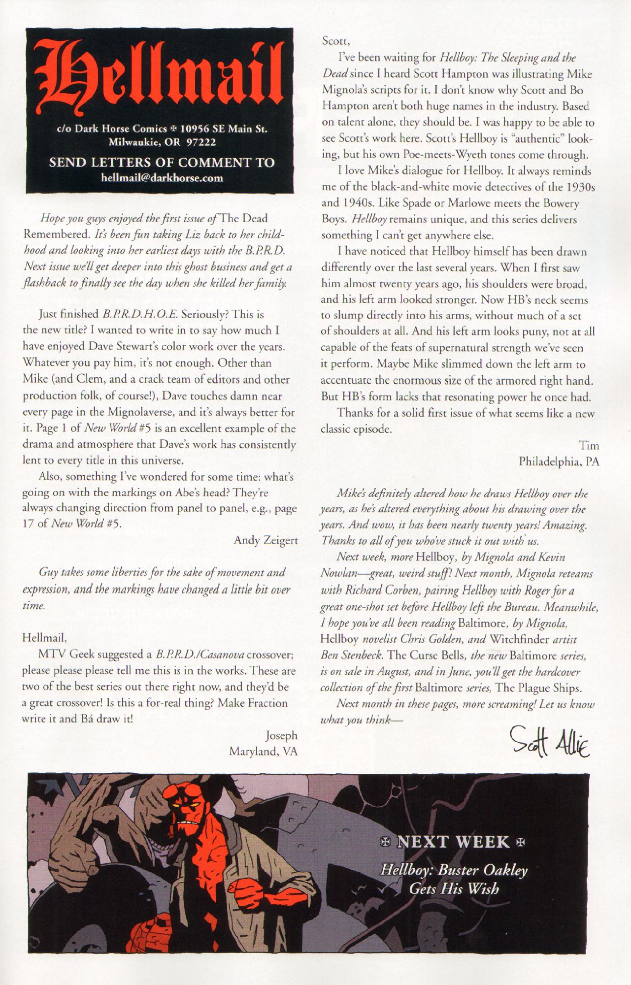 Read online B.P.R.D.: The Dead Remembered comic -  Issue #1 - 30