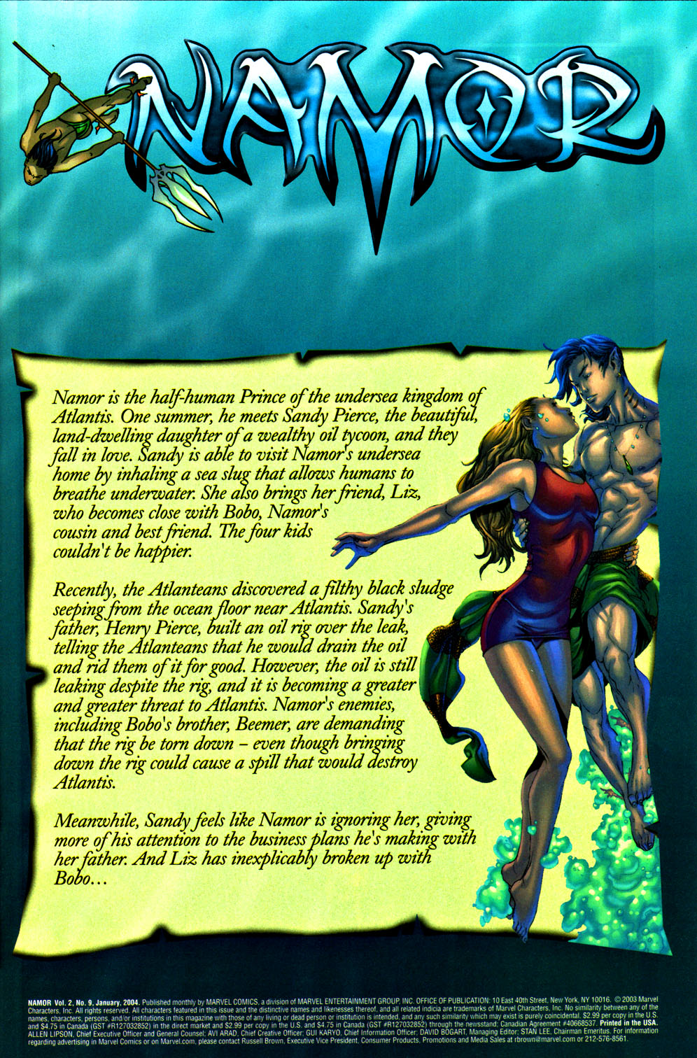 Read online Namor comic -  Issue #9 - 2