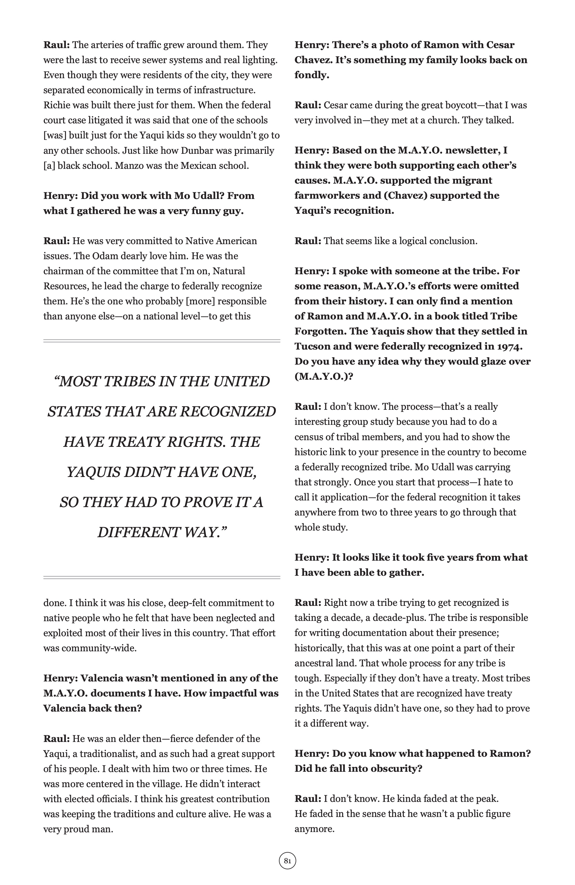 Read online La Voz De M.A.Y.O.: Tata Rambo comic -  Issue # TPB 1 - 88