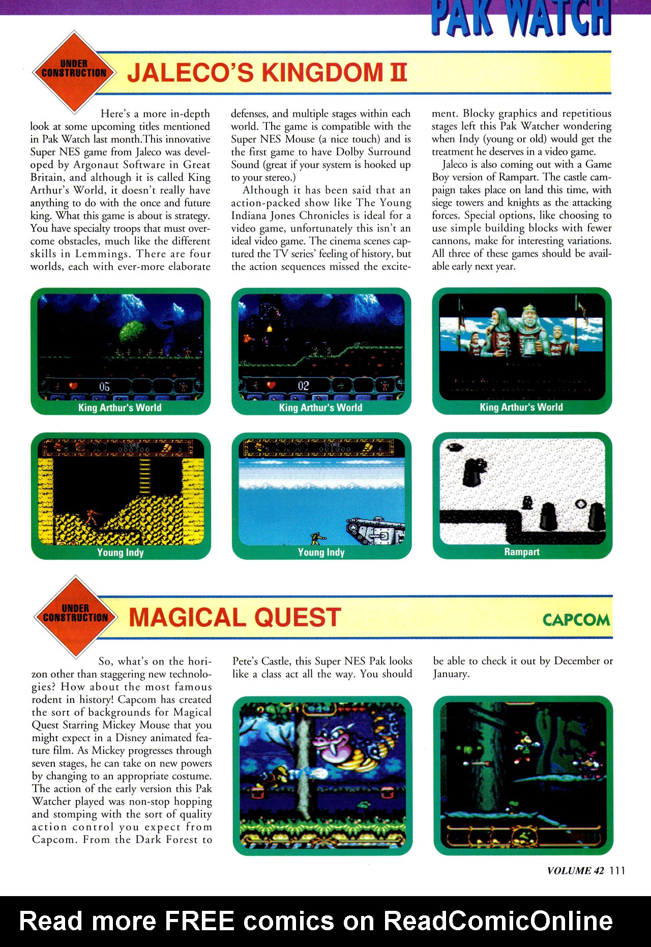 Read online Nintendo Power comic -  Issue #42 - 122