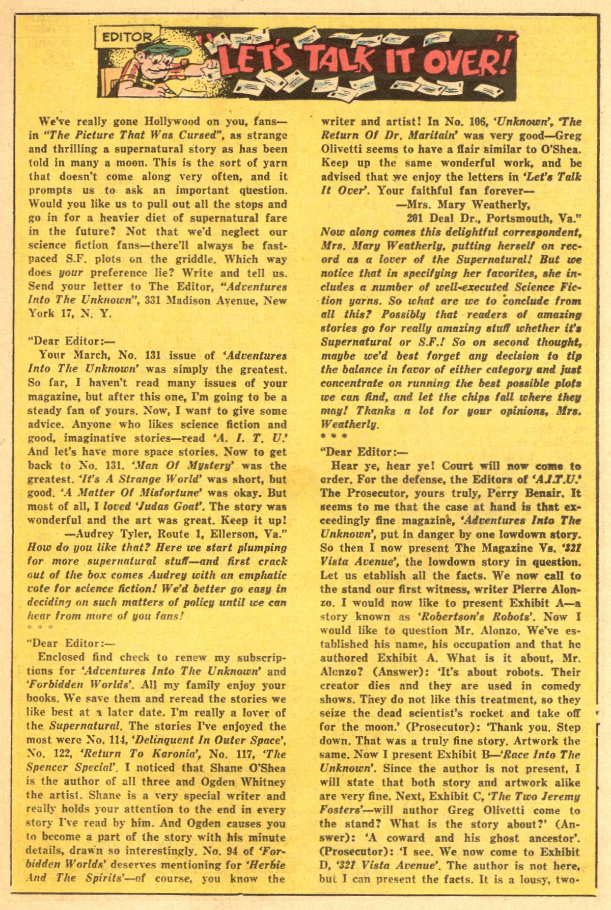 Read online Adventures Into The Unknown comic -  Issue #137 - 23