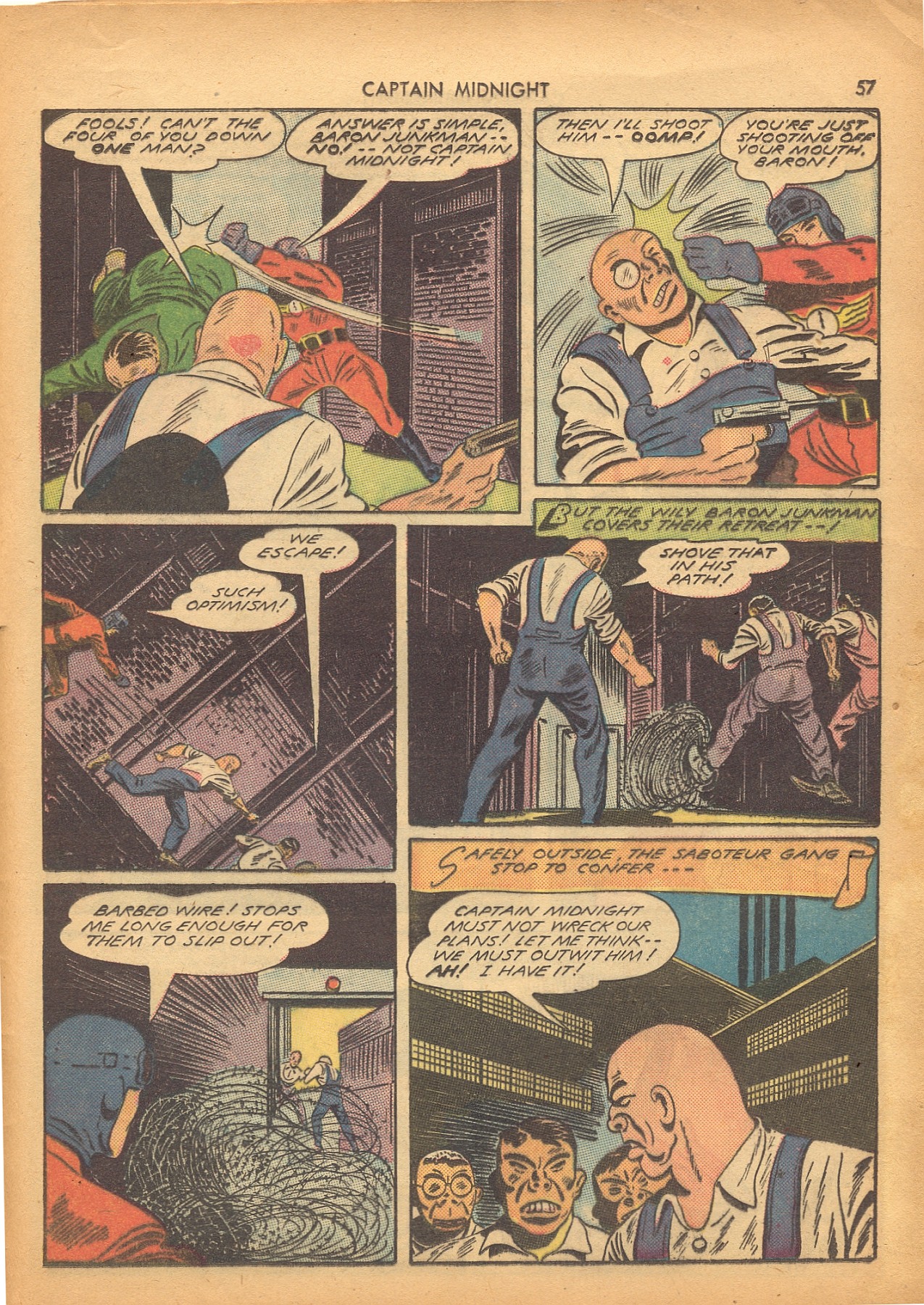 Read online Captain Midnight (1942) comic -  Issue #4 - 58