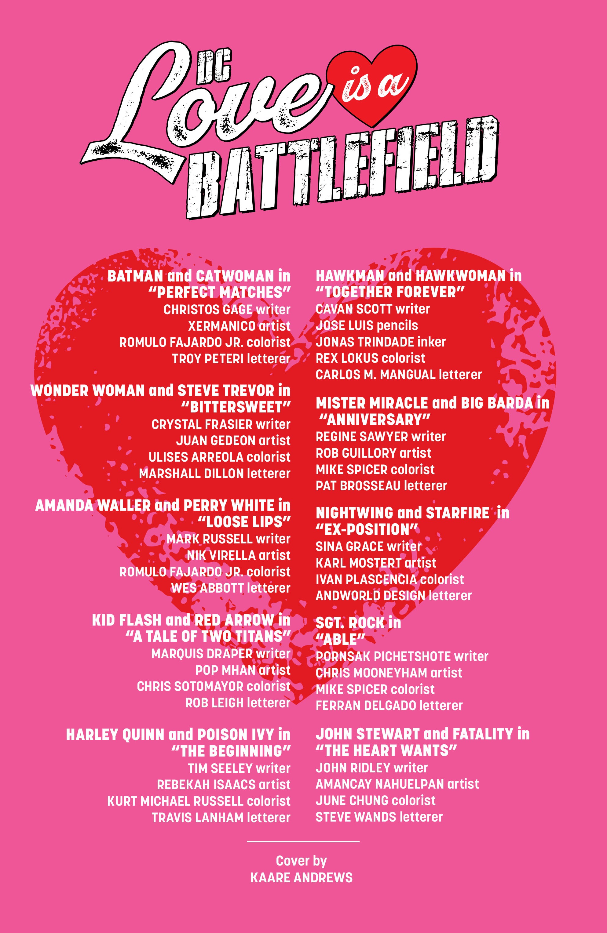 Read online DC Love Is A Battlefield comic -  Issue # Full - 2