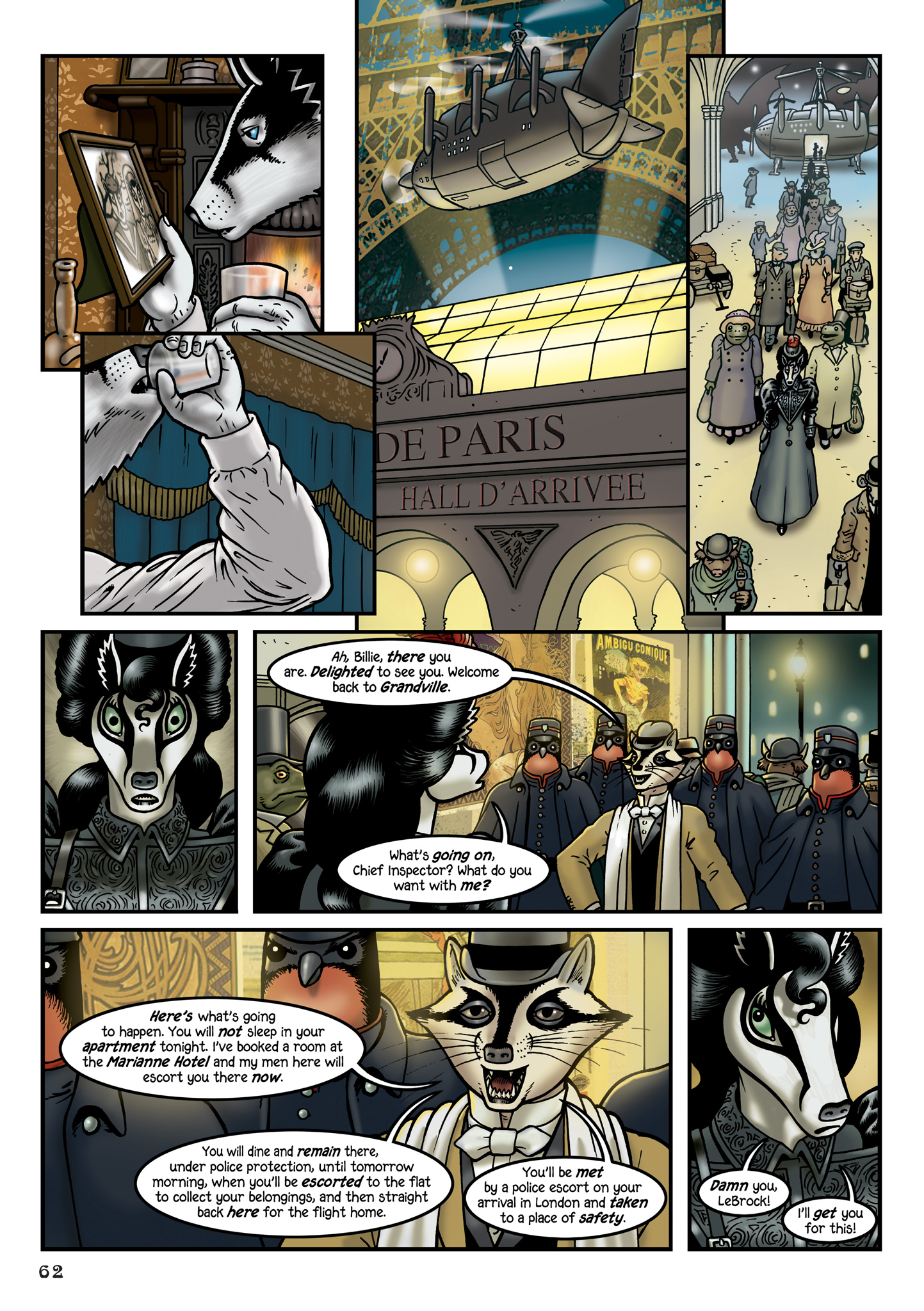 Read online Grandville Force Majeur comic -  Issue # TPB (Part 1) - 64