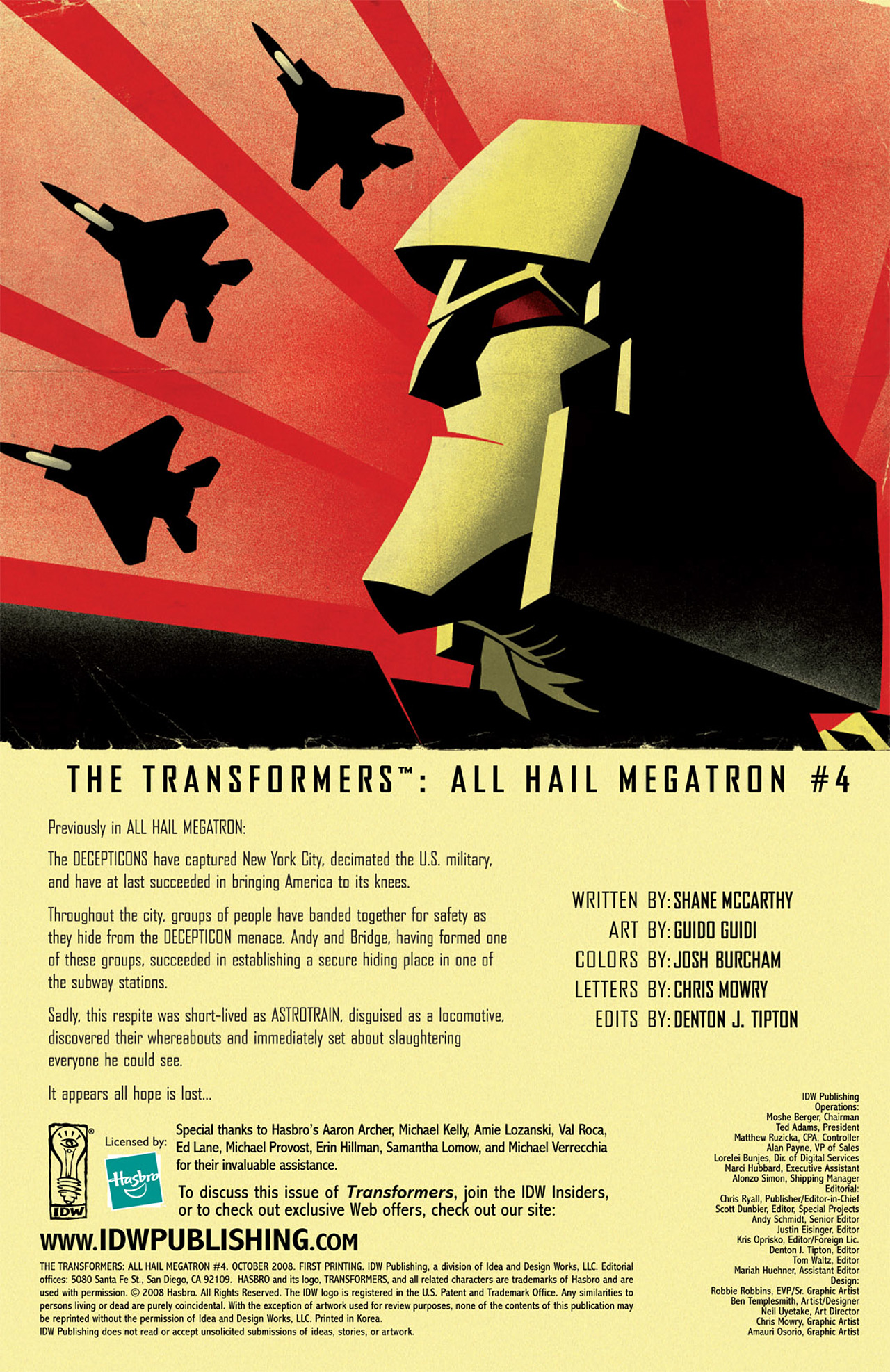 Read online The Transformers: All Hail Megatron comic -  Issue #4 - 4