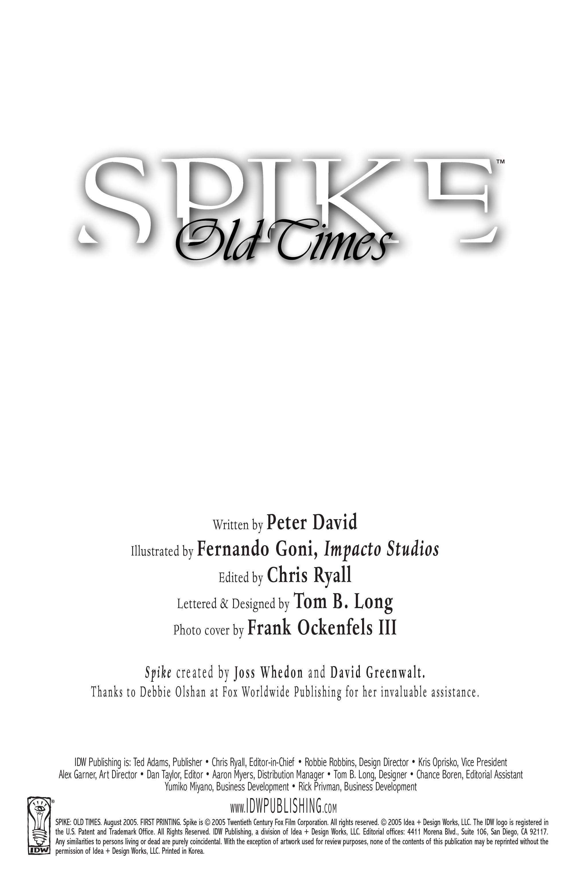 Read online Spike (2006) comic -  Issue # Full - 2