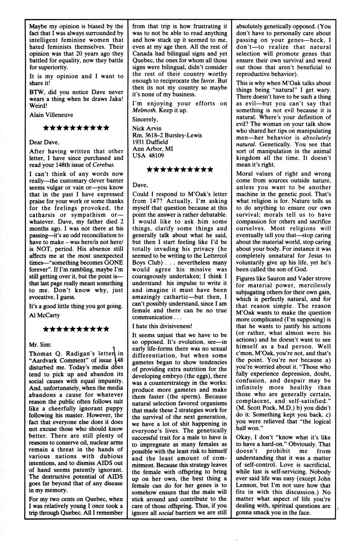 Read online Cerebus comic -  Issue #151 - 23