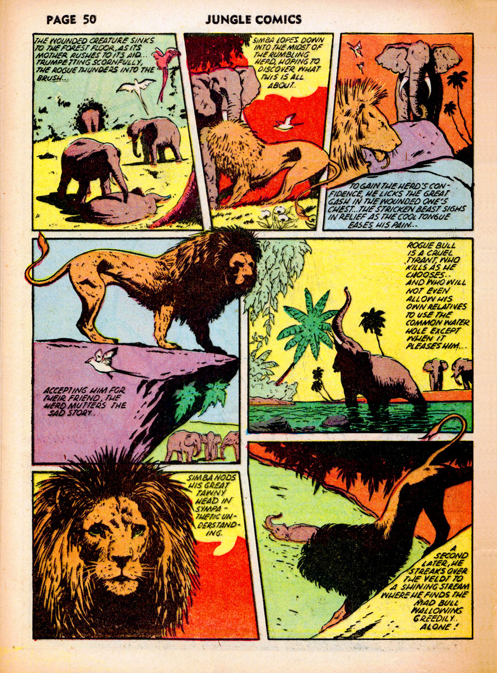 Read online Jungle Comics comic -  Issue #37 - 52