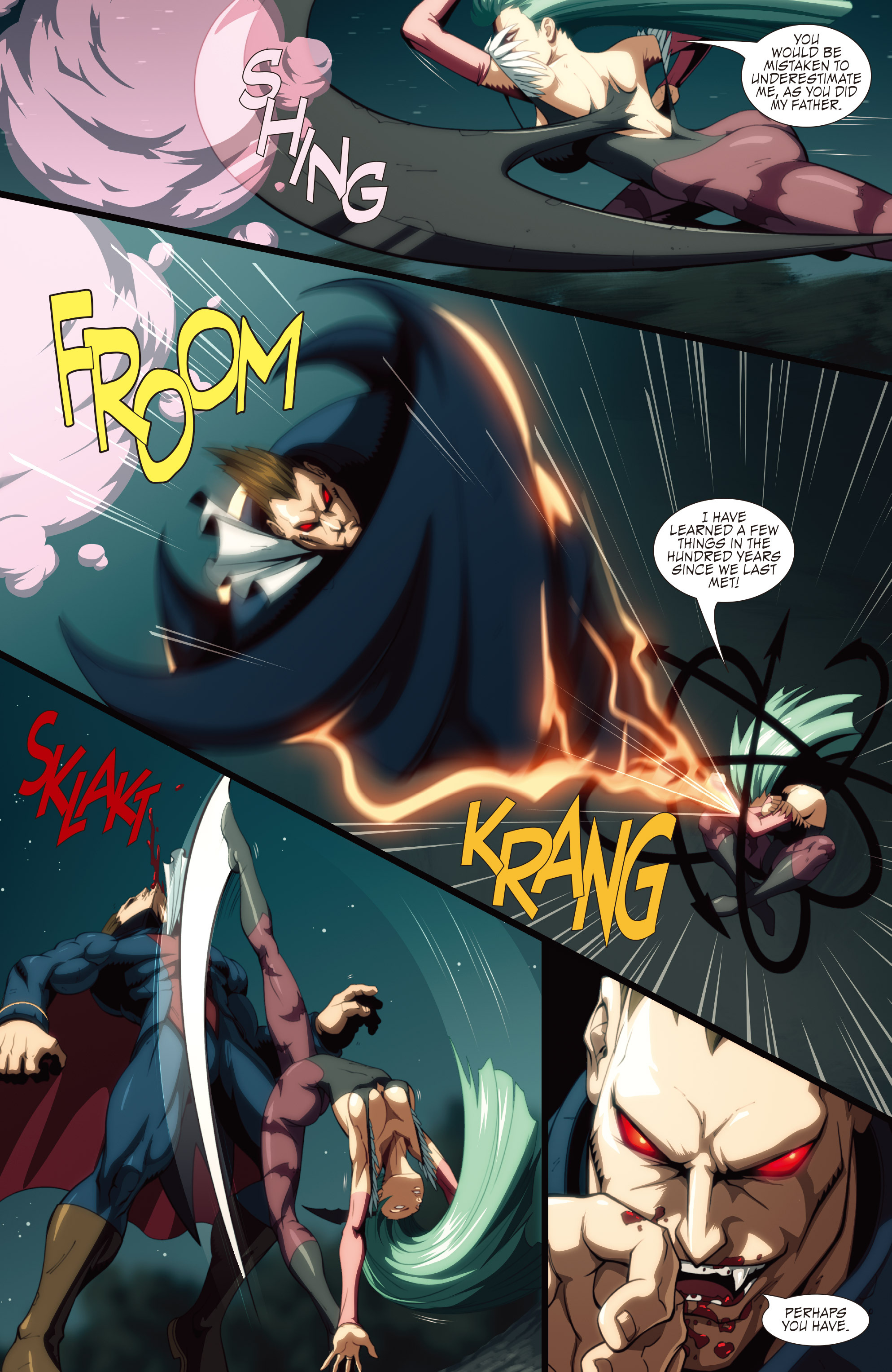 Read online Darkstalkers: The Night Warriors comic -  Issue #3 - 4