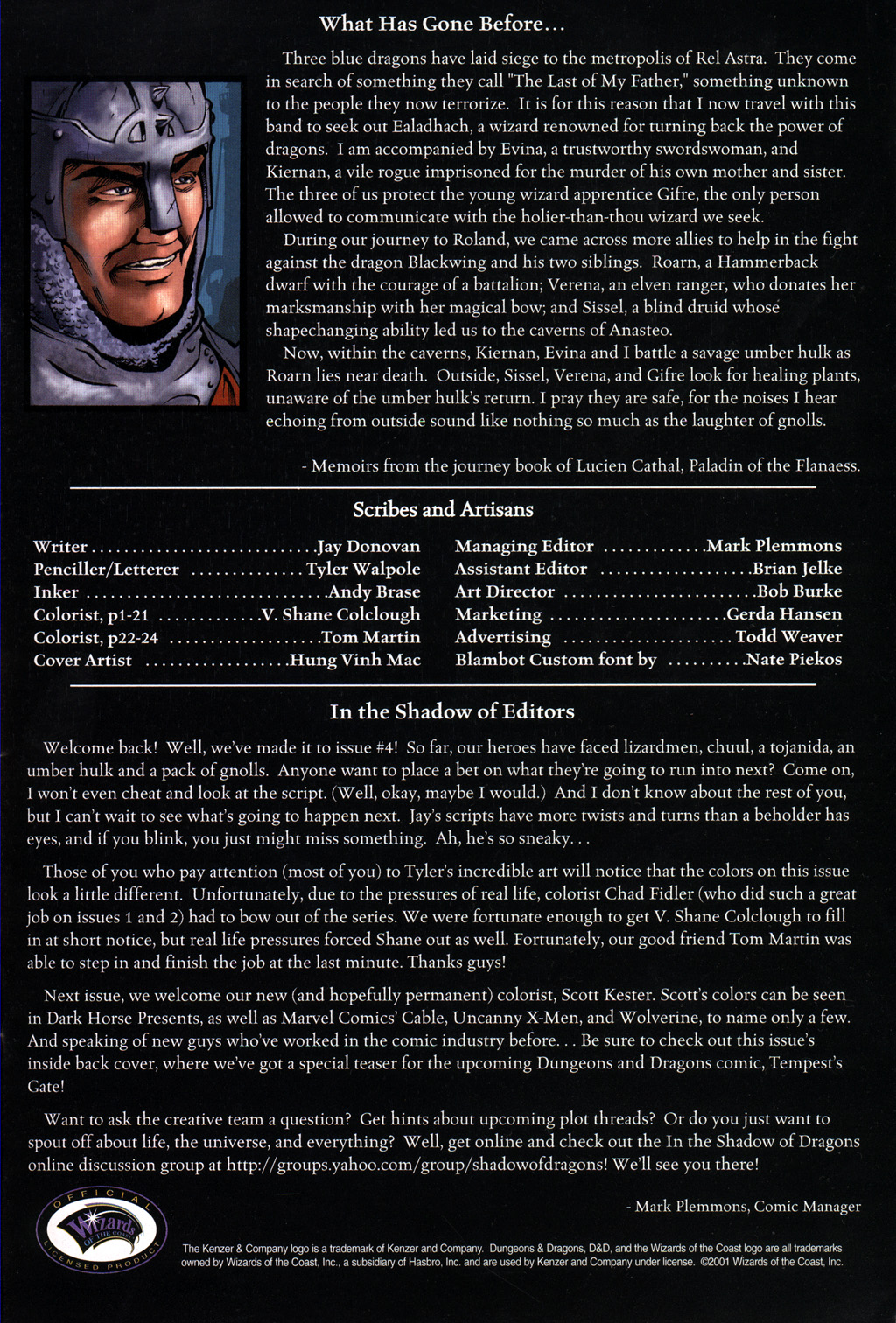 Read online Dungeons And Dragons: In The Shadow Of Dragons comic -  Issue #4 - 2