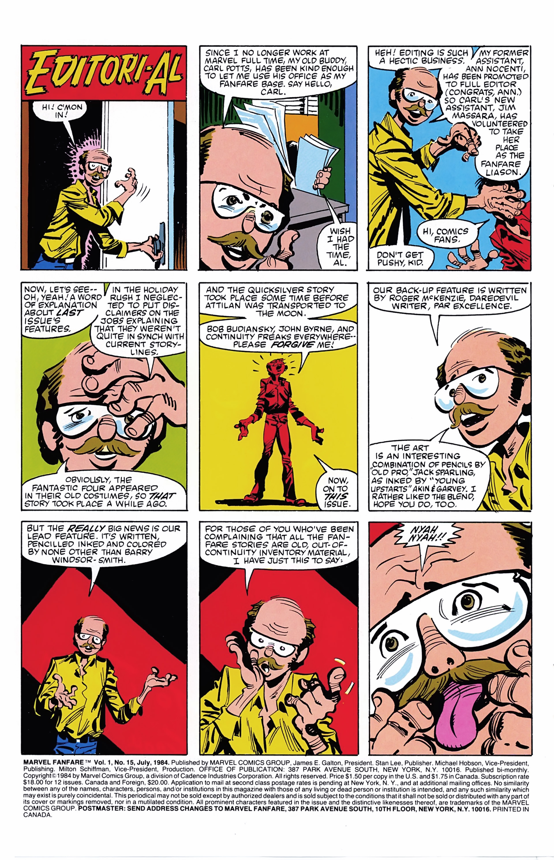 Read online Marvel Fanfare (1982) comic -  Issue #15 - 2