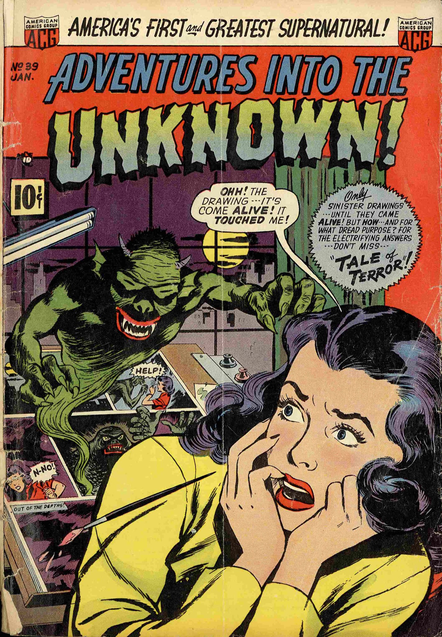 Read online Adventures Into The Unknown comic -  Issue #39 - 1