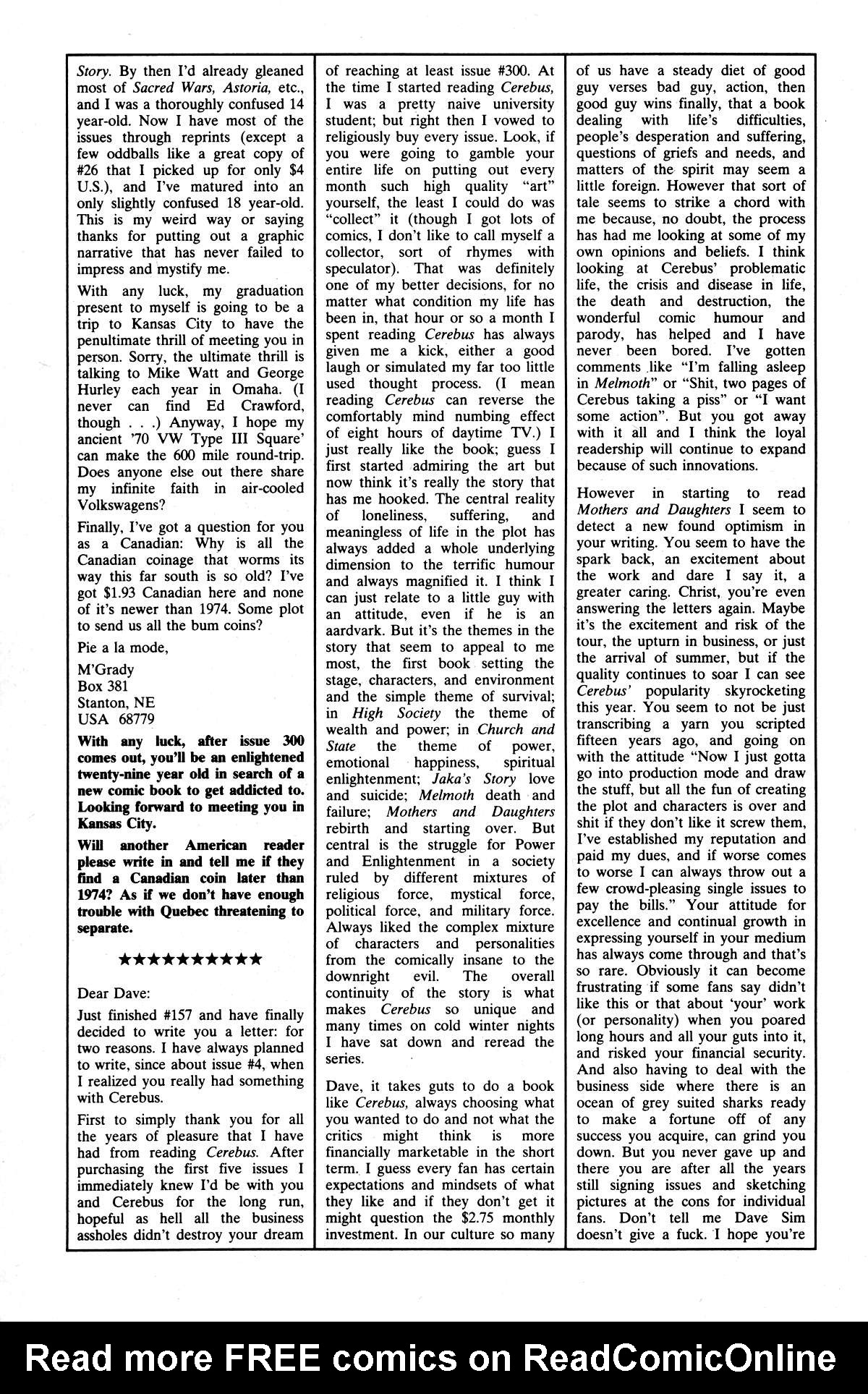 Cerebus Issue #159 #158 - English 26