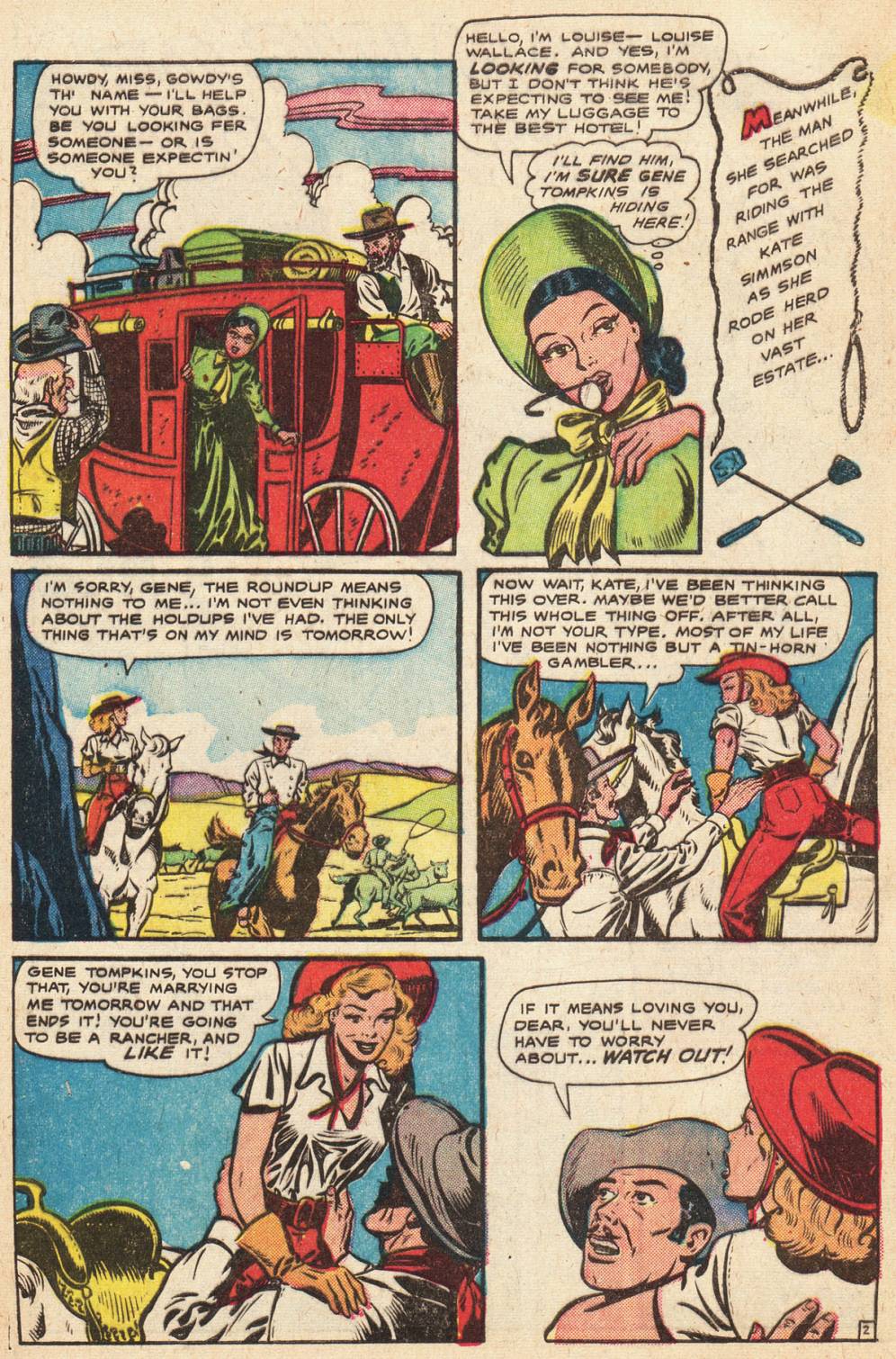 Read online Cowgirl Romances (1950) comic -  Issue #5 - 4