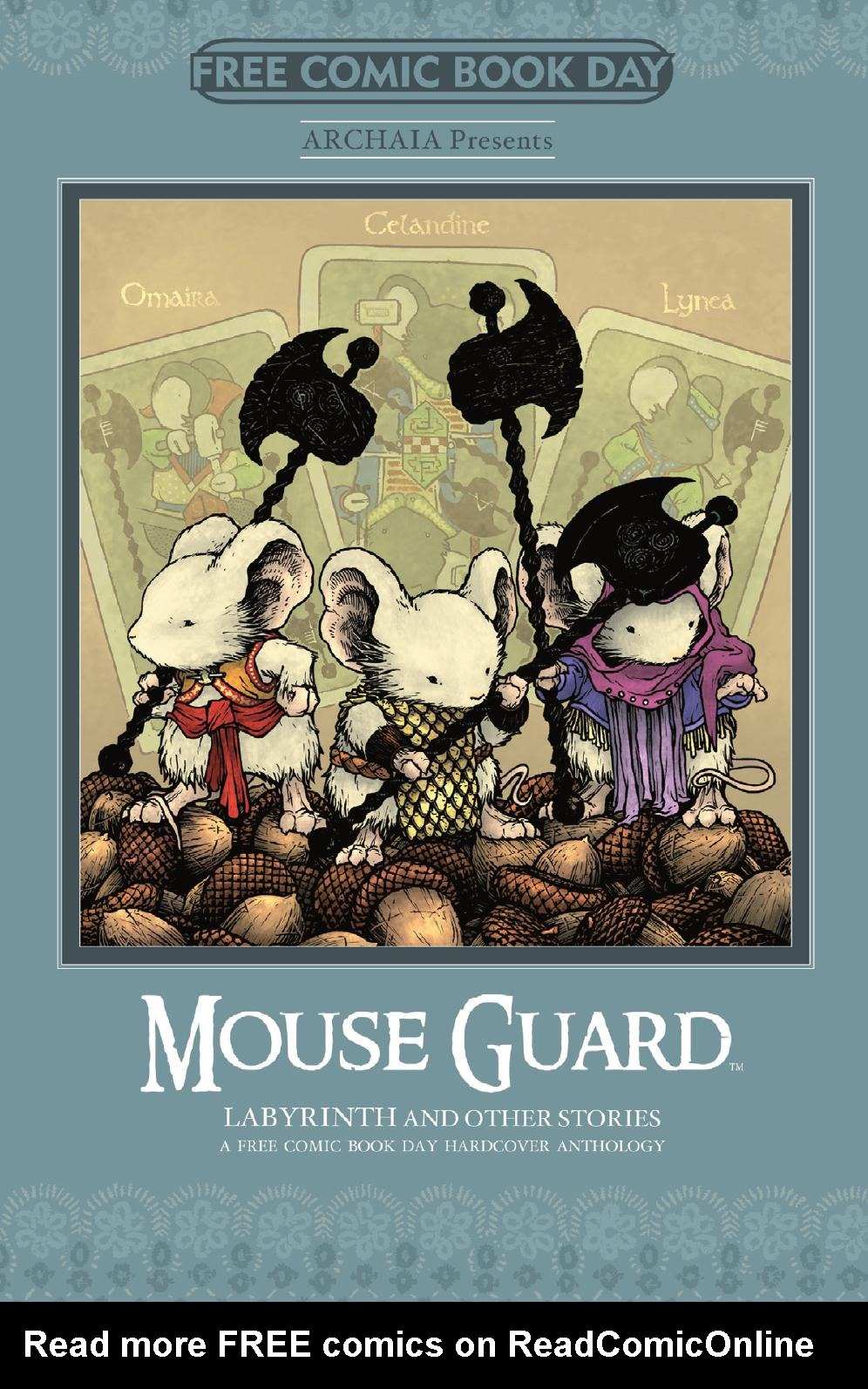 Read online Free Comic Book Day 2014 comic -  Issue # Mouse Guard, Labyrinth and Other Stories FCBD 2014 - 1