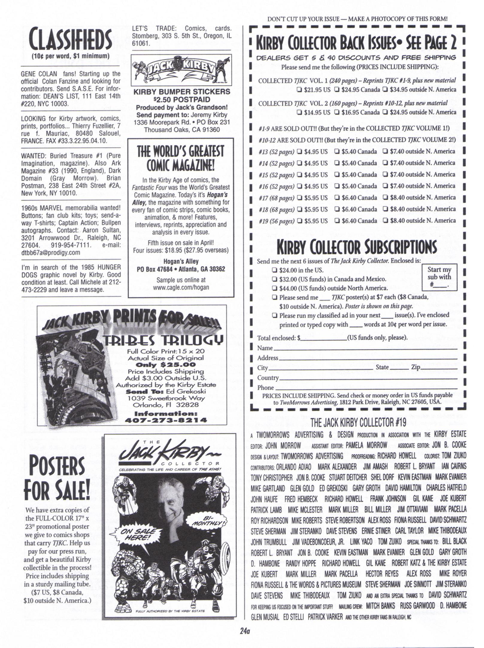 Read online The Jack Kirby Collector comic -  Issue #19 - 24