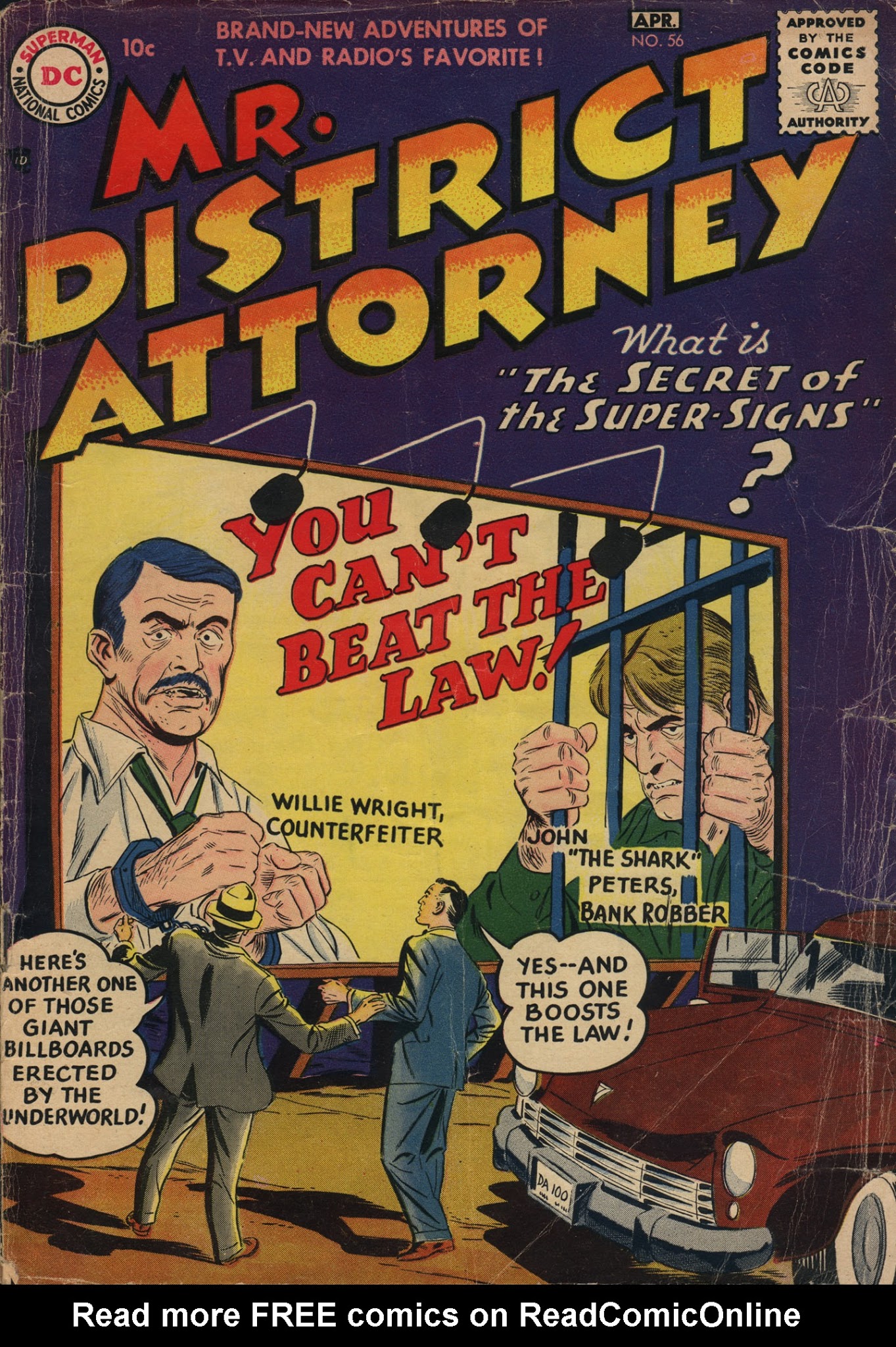 Read online Mr. District Attorney comic -  Issue #56 - 1