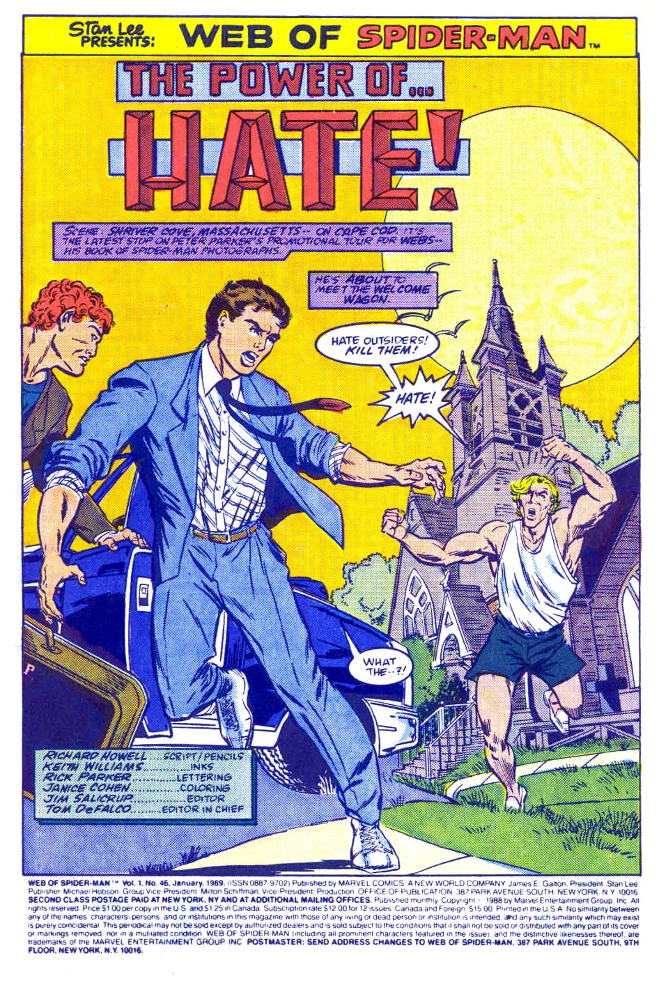 Read online Web of Spider-Man (1985) comic -  Issue #46 - 3