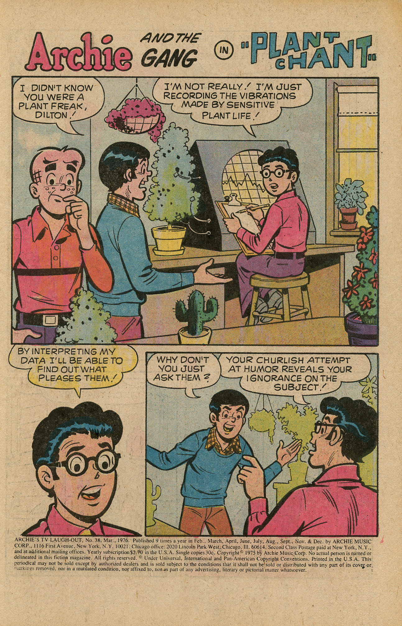 Read online Archie's TV Laugh-Out comic -  Issue #38 - 3