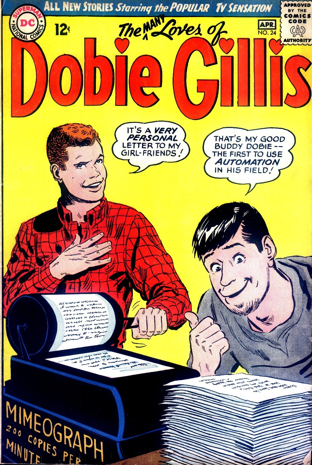 Read online Many Loves of Dobie Gillis comic -  Issue #24 - 1
