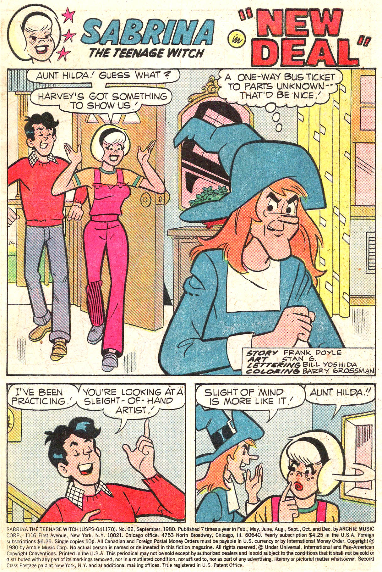 Read online Sabrina The Teenage Witch (1971) comic -  Issue #62 - 3