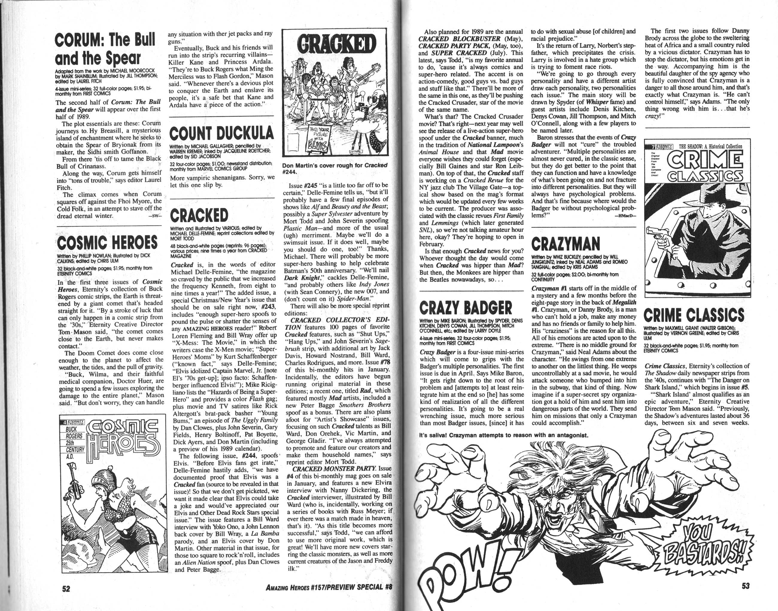 Read online Amazing Heroes comic -  Issue #157 - 28