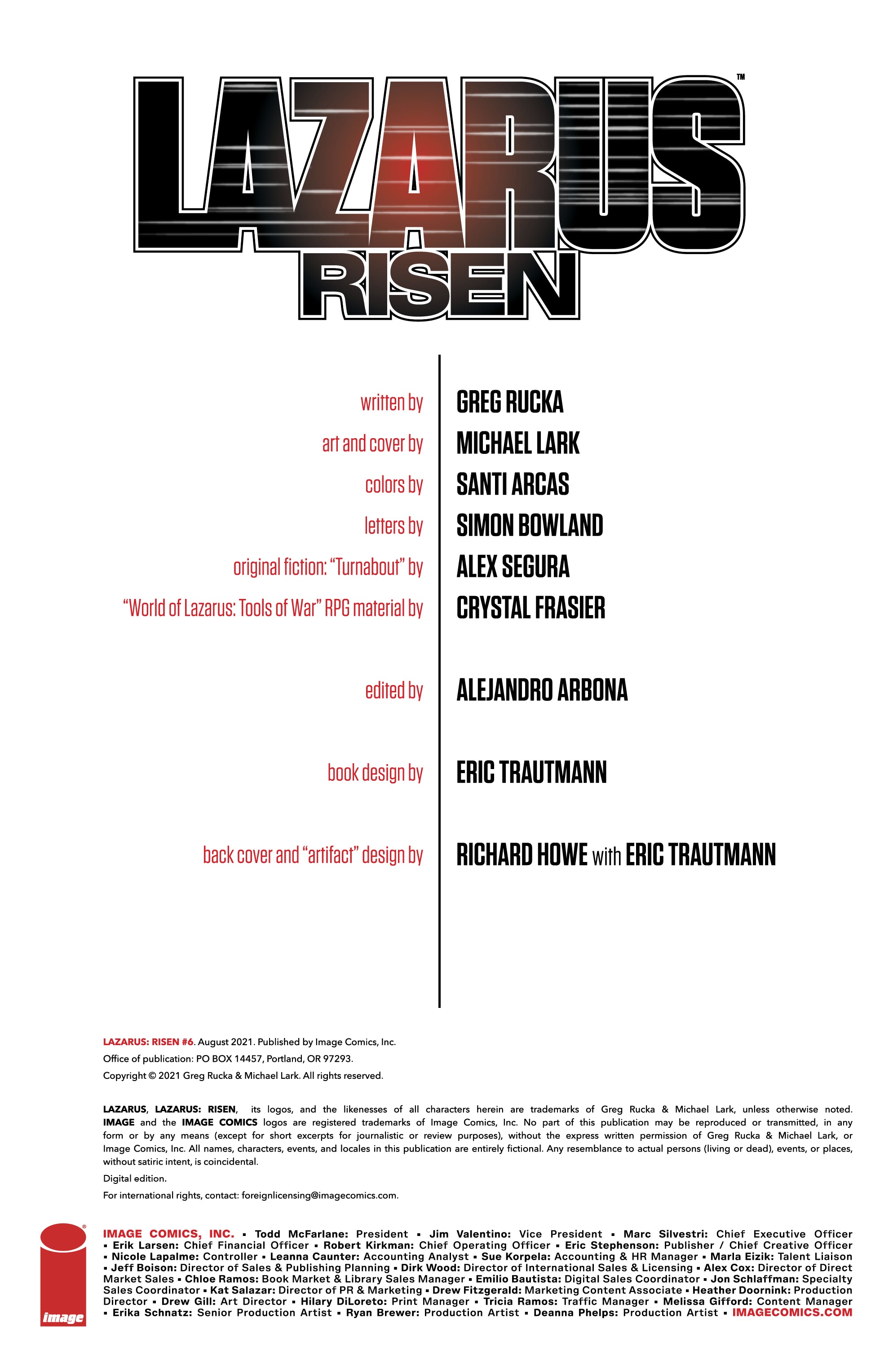 Read online Lazarus: Risen comic -  Issue #6 - 3