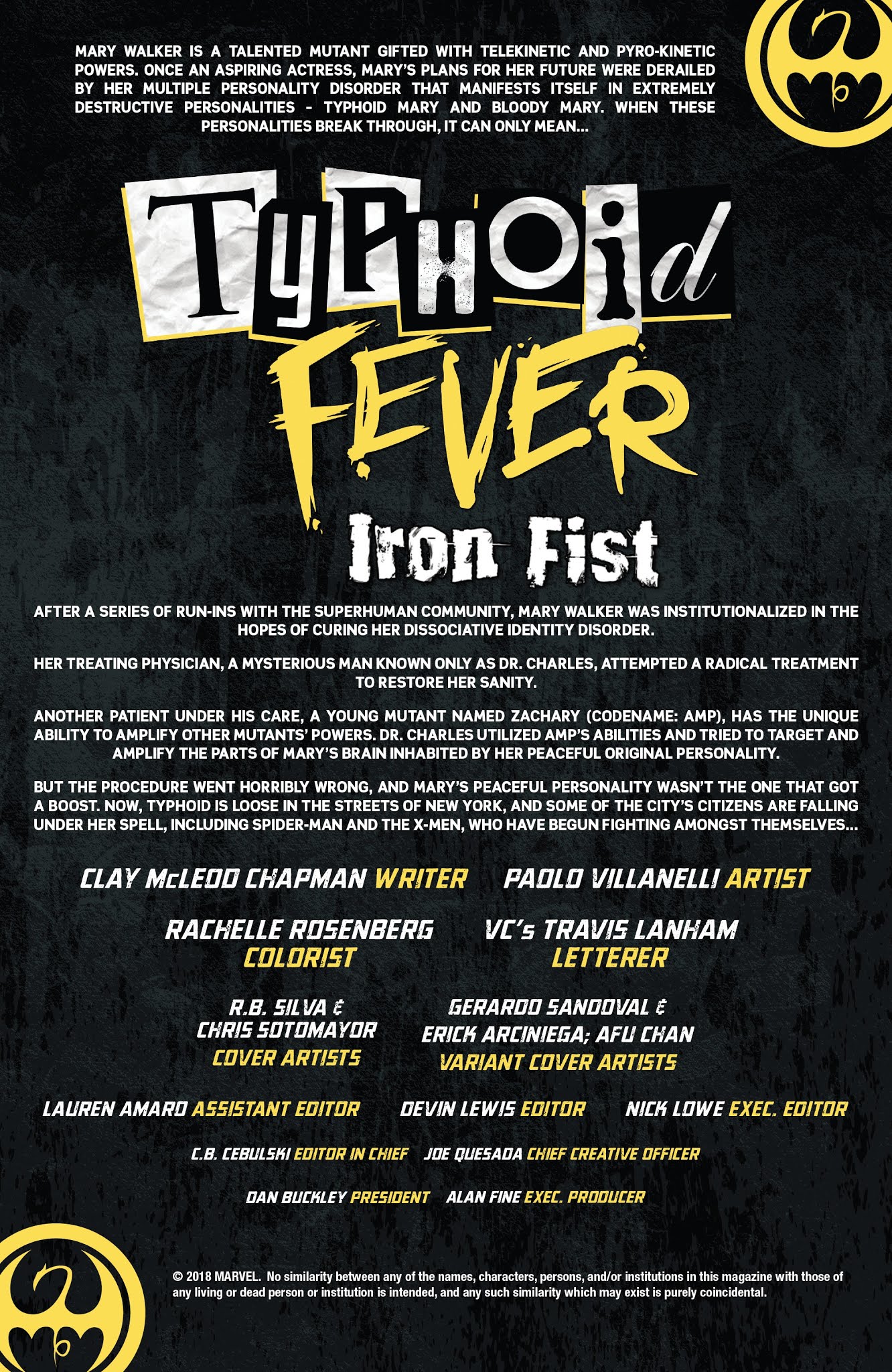 Read online Typhoid Fever: Iron Fist comic -  Issue # Full - 2