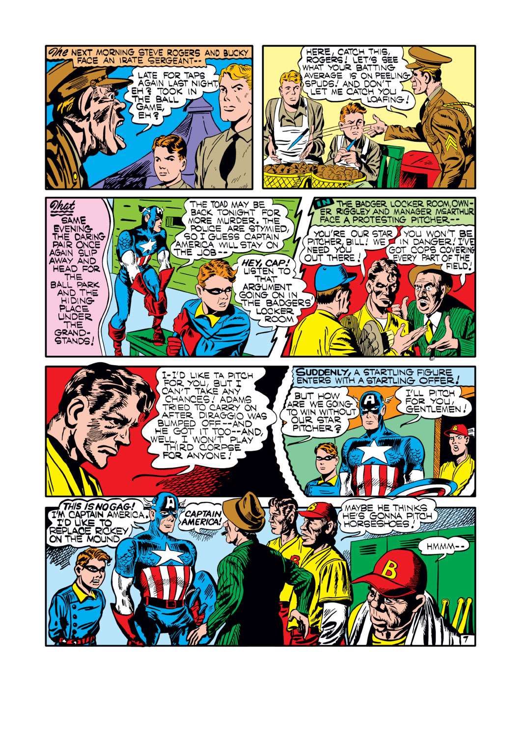 Read online Captain America Comics comic -  Issue #7 - 23