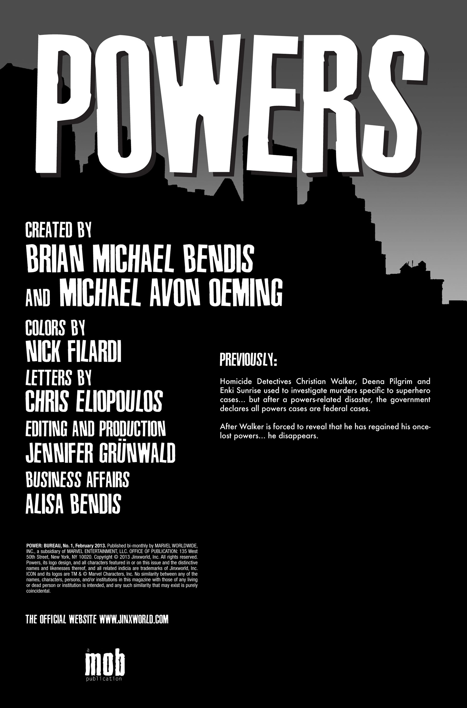 Read online Powers: The Bureau comic -  Issue #1 - 2