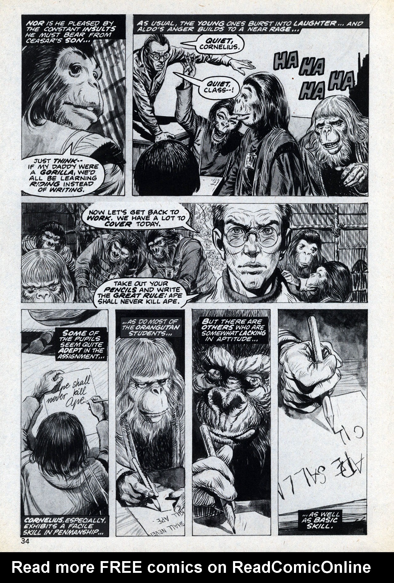 Read online Planet of the Apes comic -  Issue #23 - 34