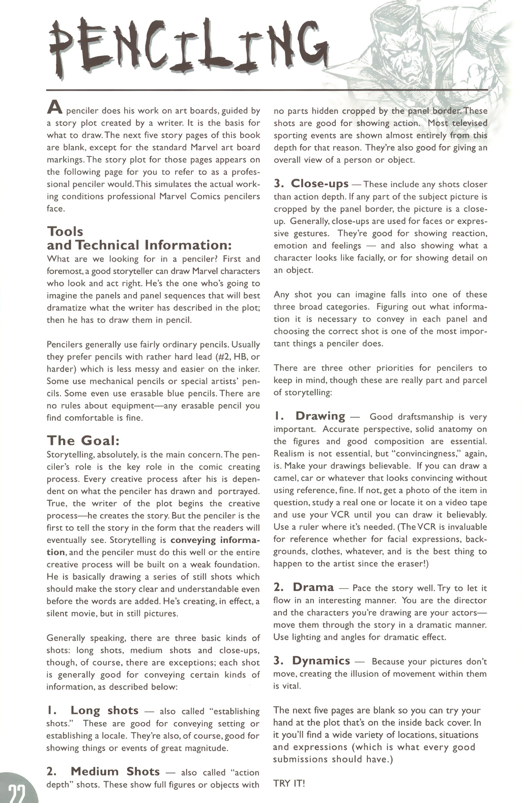 Read online The New Official Marvel Try-Out Book comic -  Issue # Full - 23