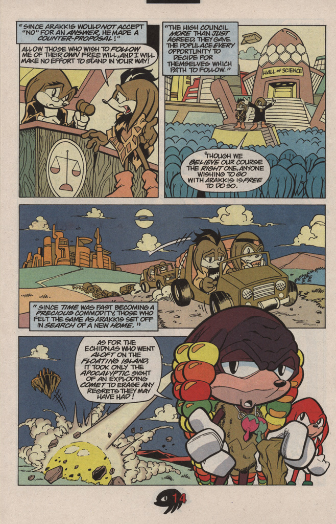 Read online Knuckles the Echidna comic -  Issue #10 - 22