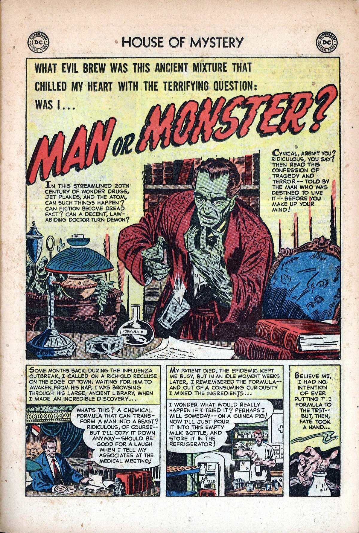 Read online House of Mystery (1951) comic -  Issue #1 - 14