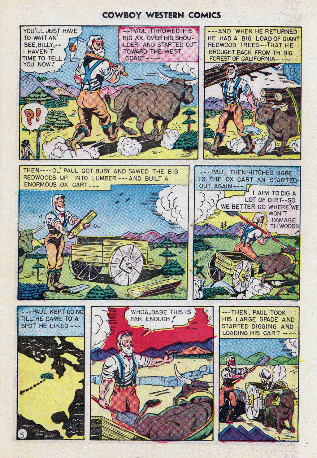 Read online Cowboy Western Comics (1948) comic -  Issue #23 - 29