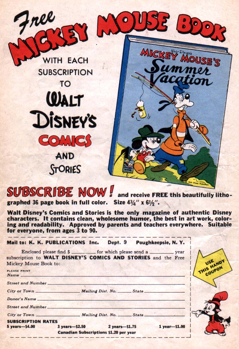 Read online Walt Disney's Comics and Stories comic -  Issue #156 - 2