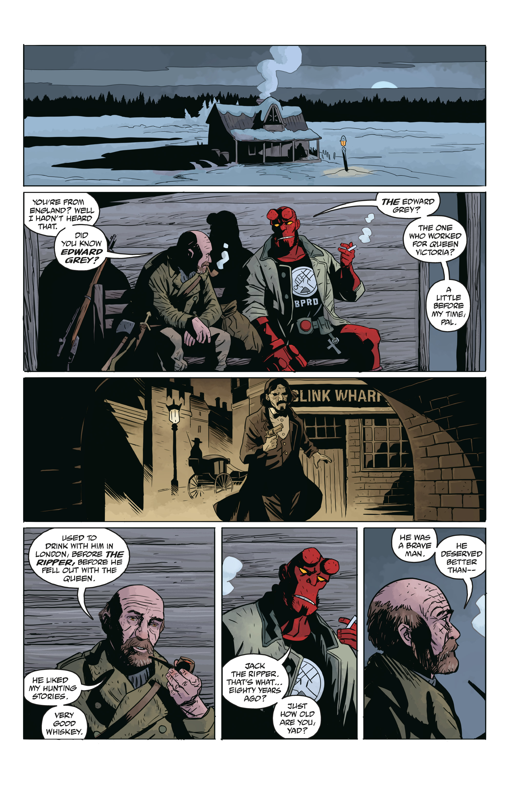 Read online Hellboy and the B.P.R.D.: Long Night at Goloski Station comic -  Issue # Full - 13