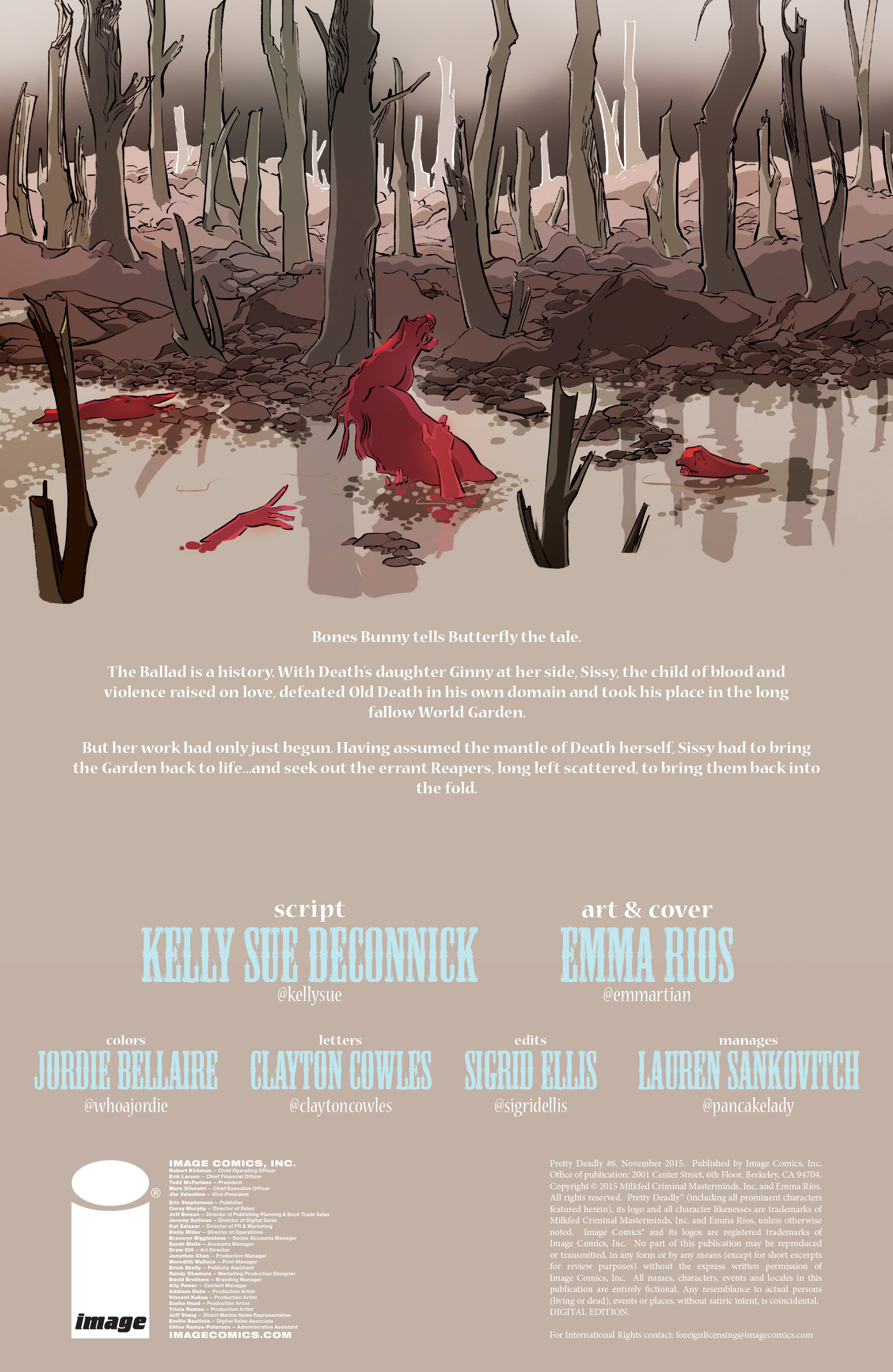 Read online Pretty Deadly comic -  Issue #6 - 2