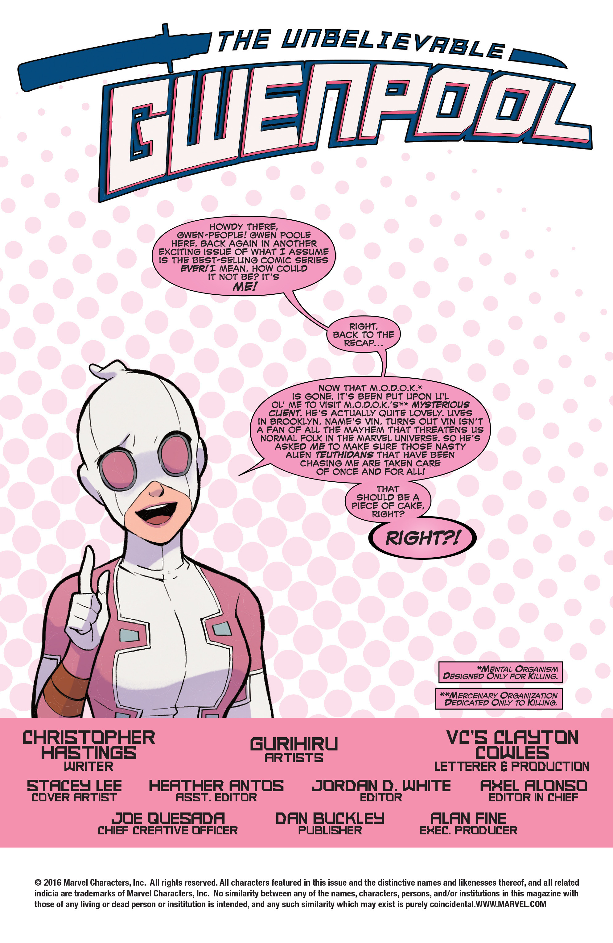 Read online The Unbelievable Gwenpool comic -  Issue #8 - 2